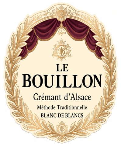 Aperçu de l'étiquette : Blanc de Blancs — recto (format fini)